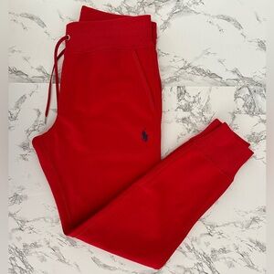 Polo Ralph Lauren Double Knit Preppy Pony Logo Jogger Pants Women’s Size Small